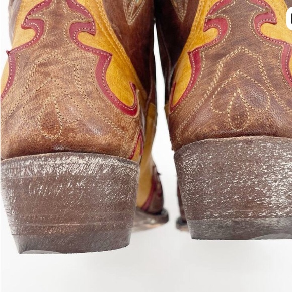 RARE Old Gringo Tan and Red Western Boots - Picture 15 of 16